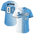 Custom White Blue Gradient Fashion Personalized Authentic Baseball Jersey BSBJ01-D0a7aaa