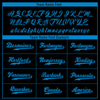 Custom Black Blue Carolina Jacket Bomber Full-Snap Varsity Letterman Personalized Jacket FZ005SX-D020290-5