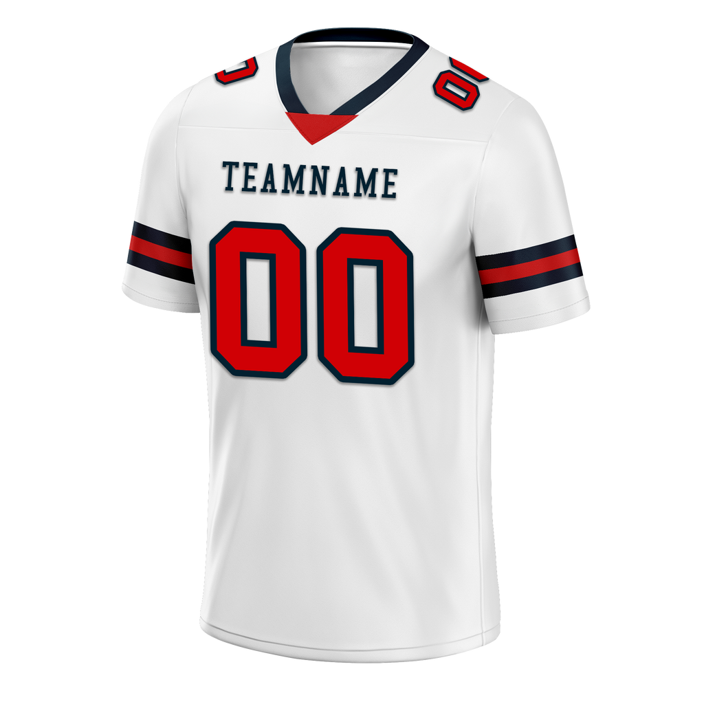 Custom White Classic Style Personalized Authentic Football Jersey FBJ02-bd0a70b7