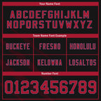 Custom Red Black Georgia High-Performance American Football Jersey FBJ06-D023001-3