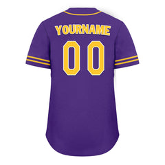 Custom Purple Classic Style Yellow Personalized Authentic Baseball Jersey UN002-bd0b00d8-bb