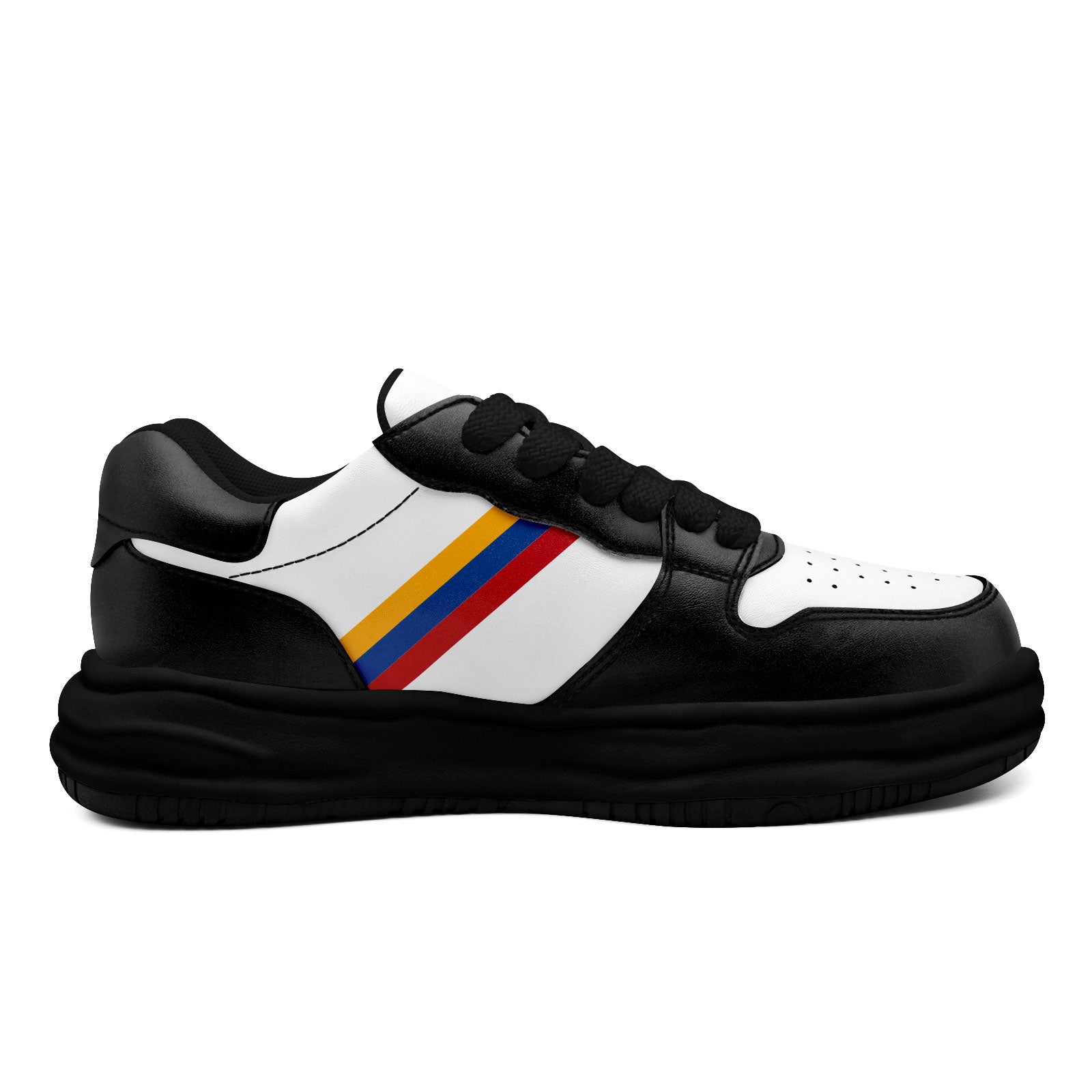 Custom Black White Pittsburgh Shoes Personalized Sneaker FN032-D020389-30