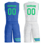 Custom Blue White Classic Style Reversible Basketball Uniform Personalized Ordinary BBJR-D017009