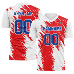 Custom White Red Soccer Sets Jersey Personalized SCJ101-D28004