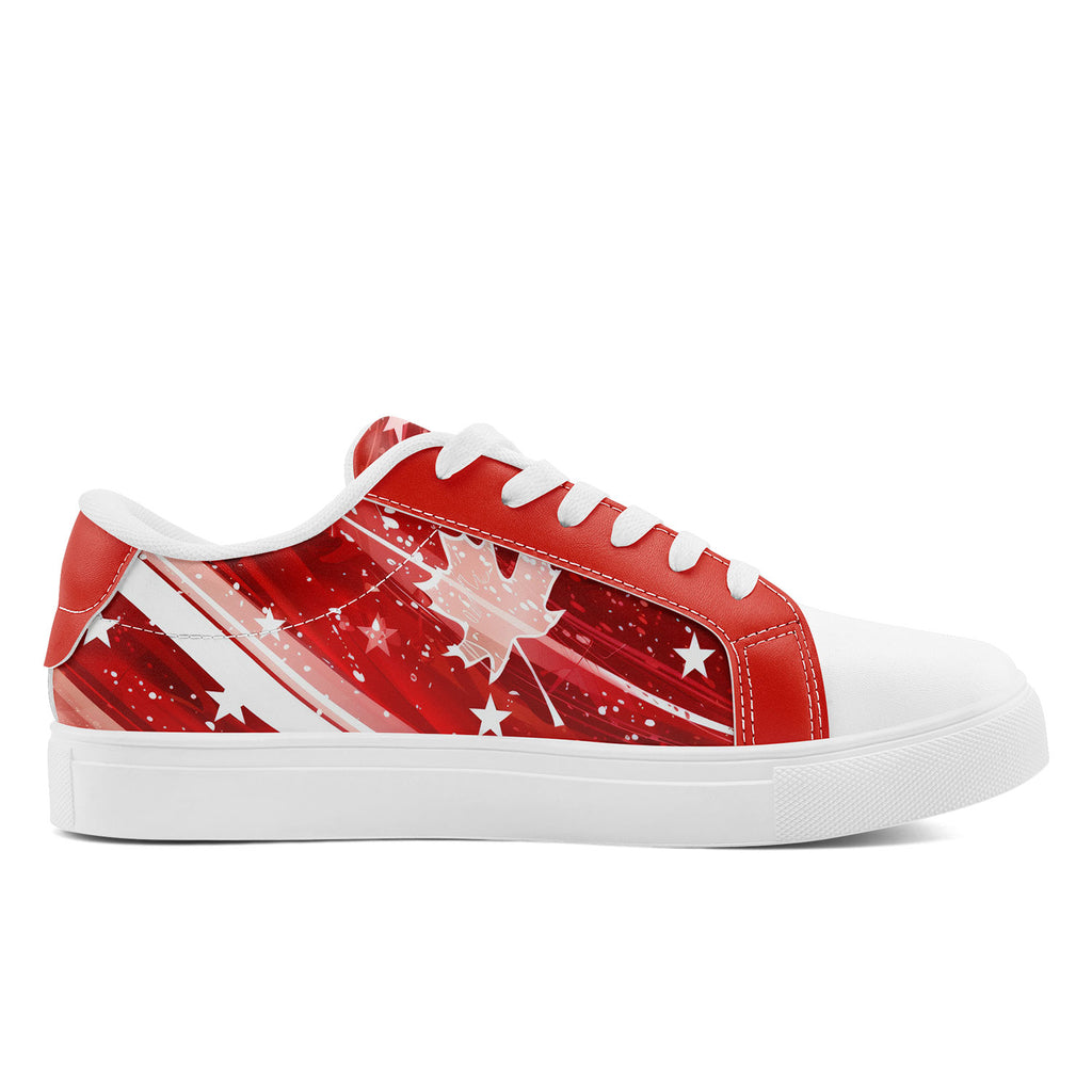 Custom Canada 2026 World Cup Sneakers DIY Country Flag Running Shoes Lightweight Sport Shoes Gift for Football Fans Personalized Team Name and Logo FN023-F020031-5