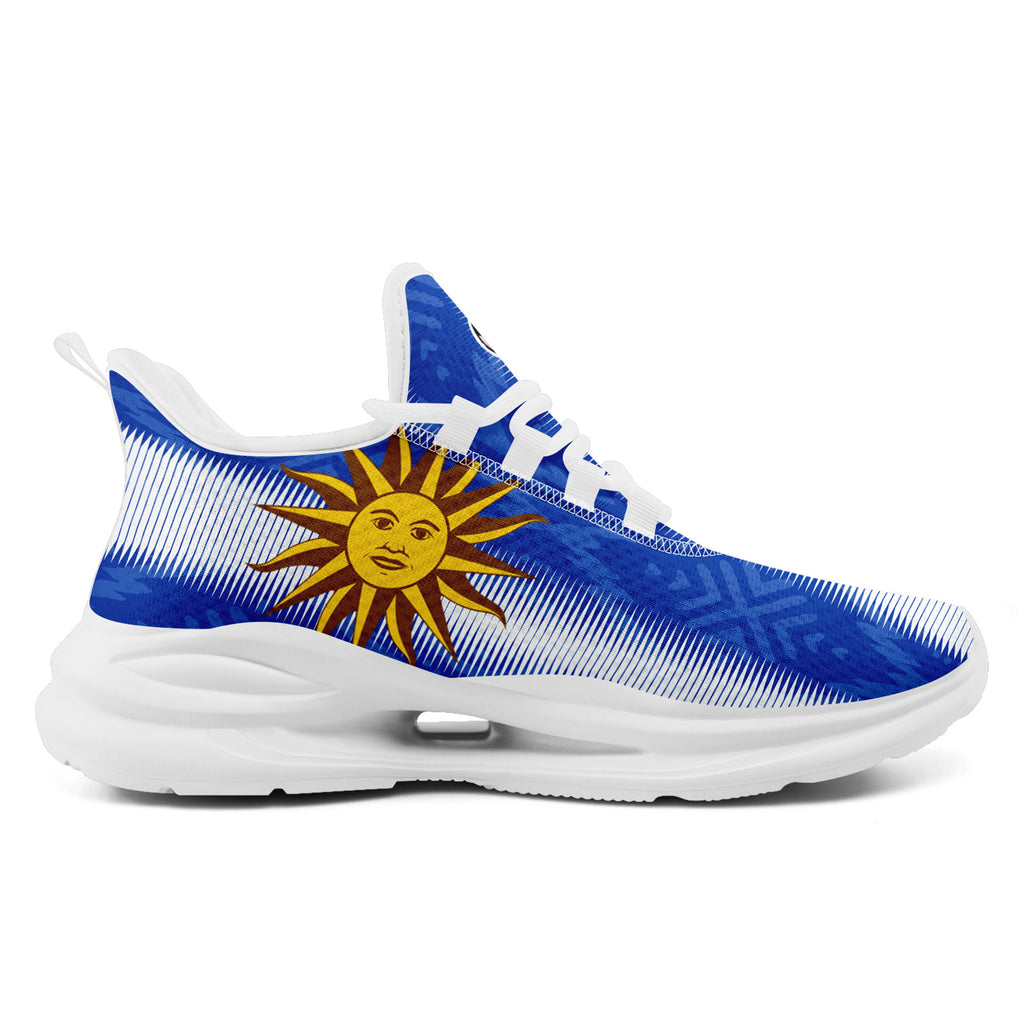 Custom Uruguay 2026 World Cup Sneakers DIY Country Flag Running Shoes Lightweight Sport Shoes Gift for Football Fans Personalized Team Name and Logo FN079-F009082-1