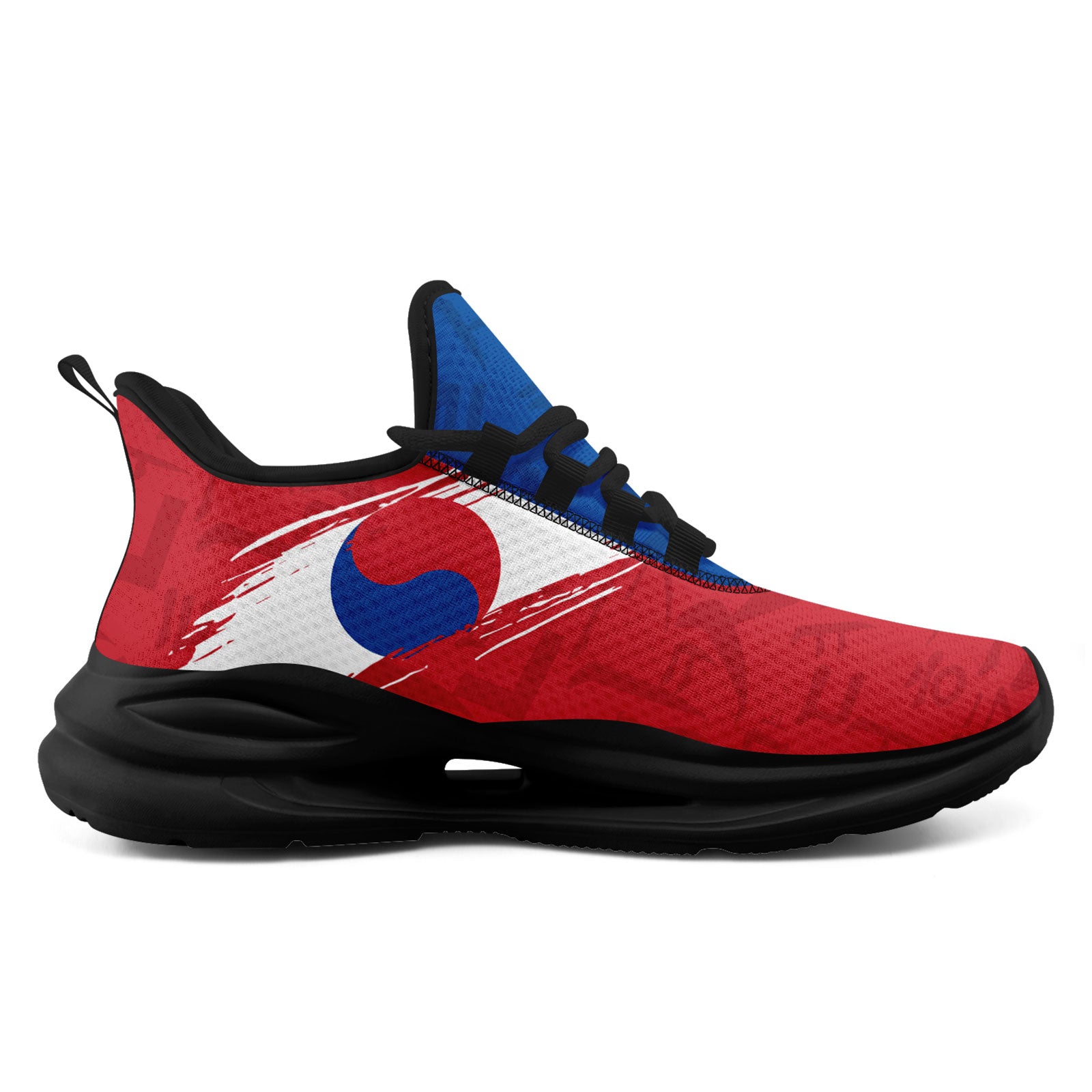 Custom South Korea 2026 World Cup Sneakers DIY Country Flag Running Shoes Lightweight Sport Shoes Gift for Football Fans Personalized Team Name and Logo FN079-F009131-4
