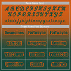 Custom Orange Green Fade Fashion Jacket Bomber Full-Snap Varsity Letterman Personalized Jacket FZ005-D020229-17