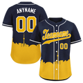 Custom Blue Yellow City Edition Personalized Authentic Baseball Jersey BSBJ01-D017135