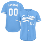 Custom Blue Classic Style White Personalized Authentic Baseball Jersey BSBJ01-bd0fab0
