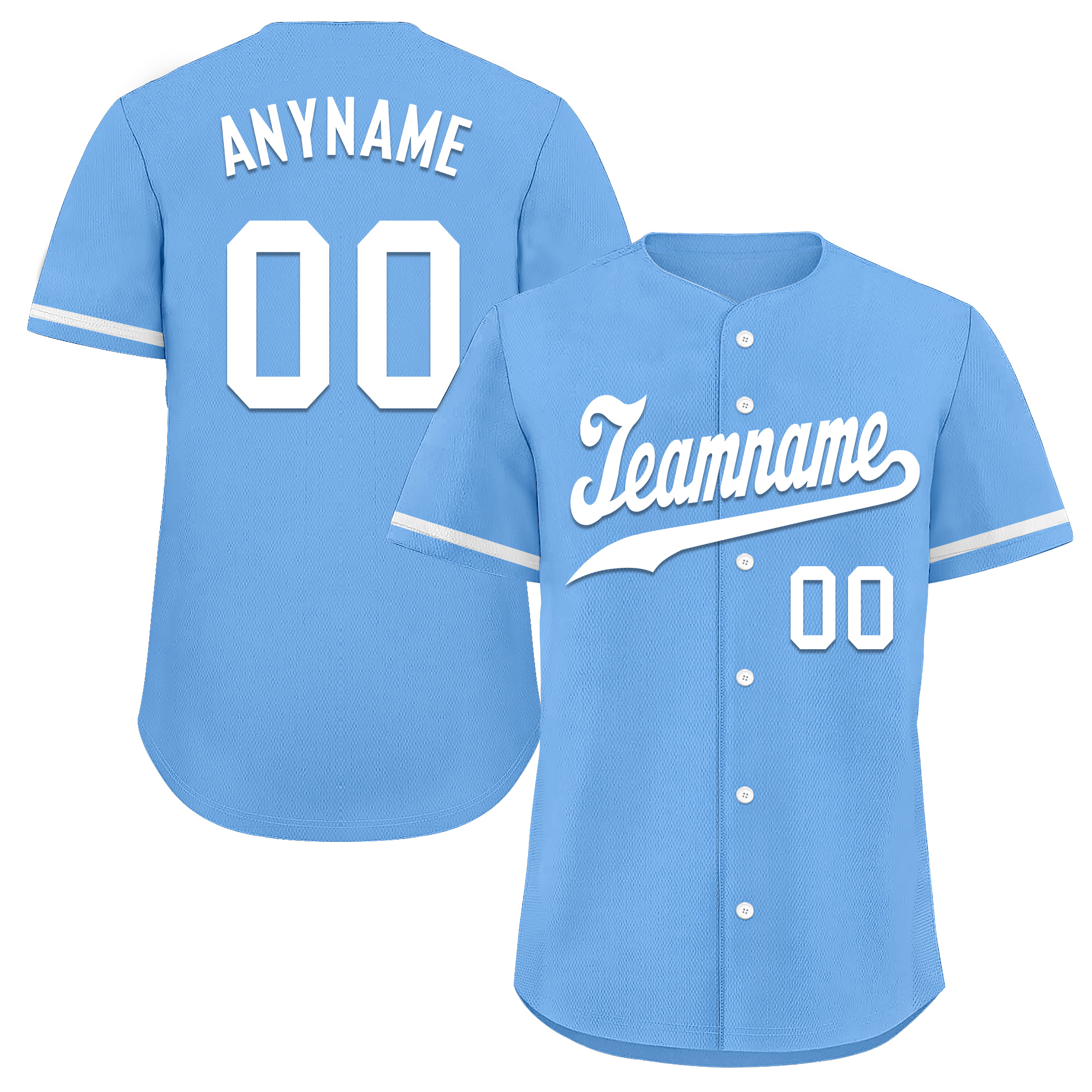 Custom Blue Classic Style White Personalized Authentic Baseball Jersey BSBJ01-bd0fab0