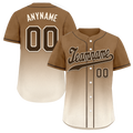 Custom Brown White Fade Fashion Personalized Authentic Baseball Jersey BSBJ01-D0a70fe