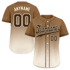 Custom Brown White Fade Fashion Personalized Authentic Baseball Jersey BSBJ01-D0a70fe