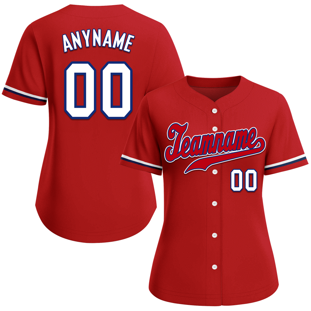 Custom Red Classic Style Red Personalized Authentic Baseball Jersey BSBJ01-bd0facd