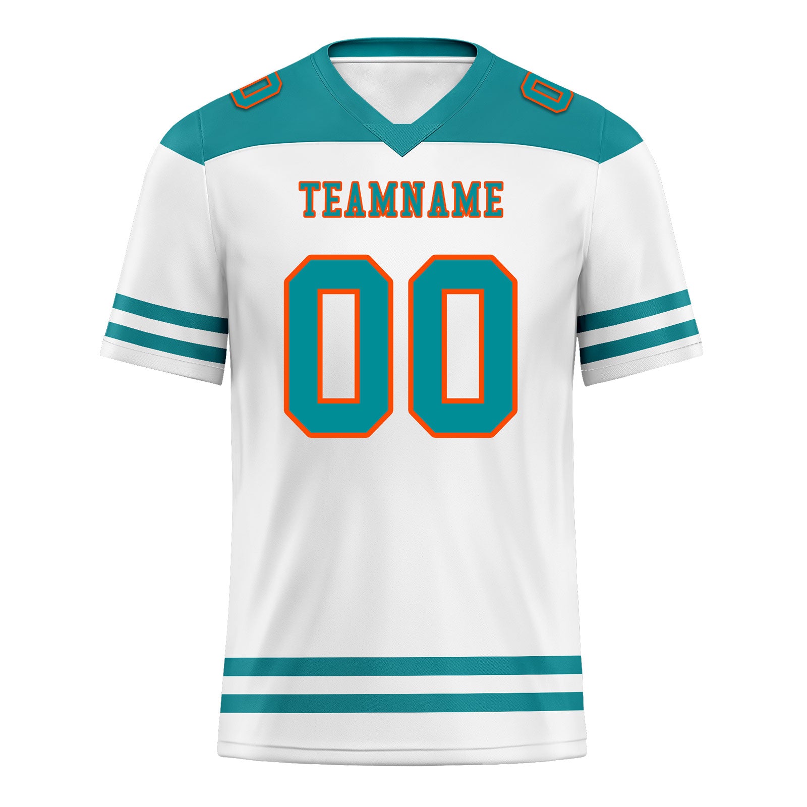 Custom Miami Personalized Authentic Football Jersey FBJ02-E0607-2