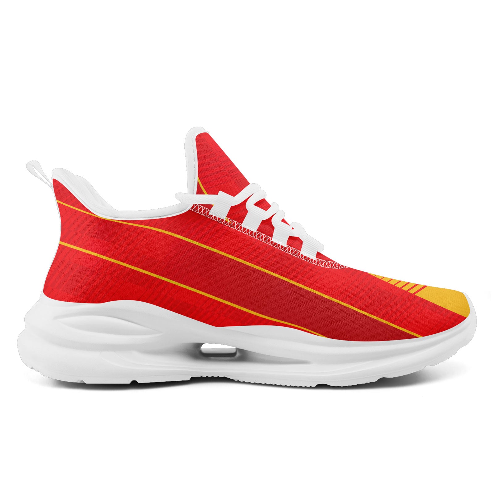 Custom Spain 2026 World Cup Sneakers DIY Country Flag Running Shoes Lightweight Sport Shoes Gift for Football Fans Personalized Team Name and Logo FN079-F020028-4