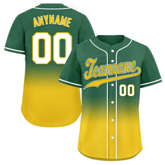 Custom Green Yellow Fade Fashion Personalized Authentic Baseball Jersey BSBJ01-D0a70ca