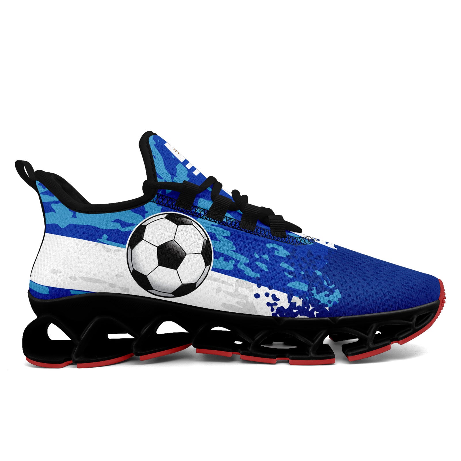 Custom Uruguay 2026 World Cup Sneakers DIY Country Flag Running Shoes Lightweight Sport Shoes Gift for Football Fans Personalized Team Name and Logo FN003XD-F009085-2