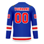 Custom Blue Red Personalized Hockey Jersey HCKJ01-D0a7007