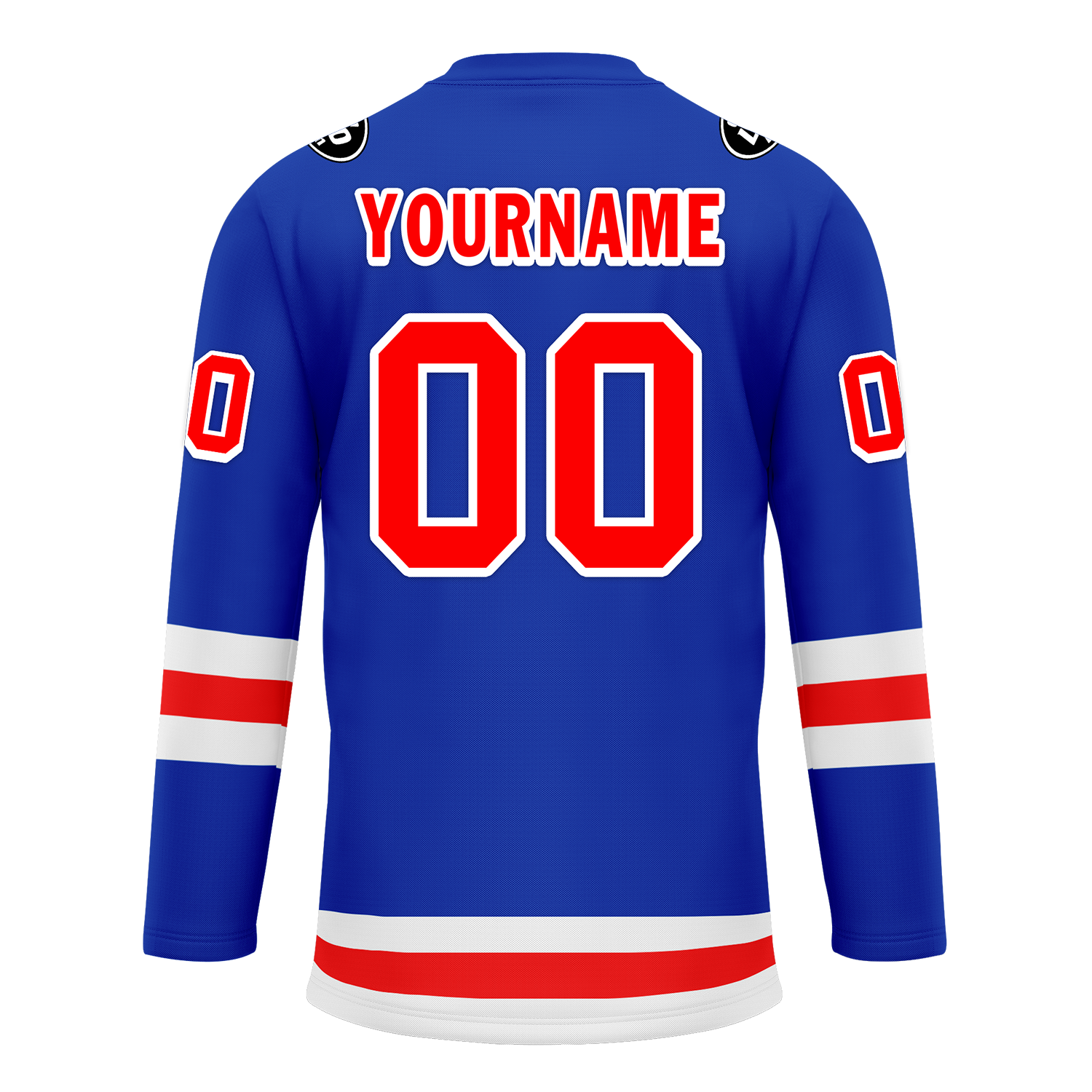 Custom Blue Red Personalized Hockey Jersey HCKJ01-D0a7007