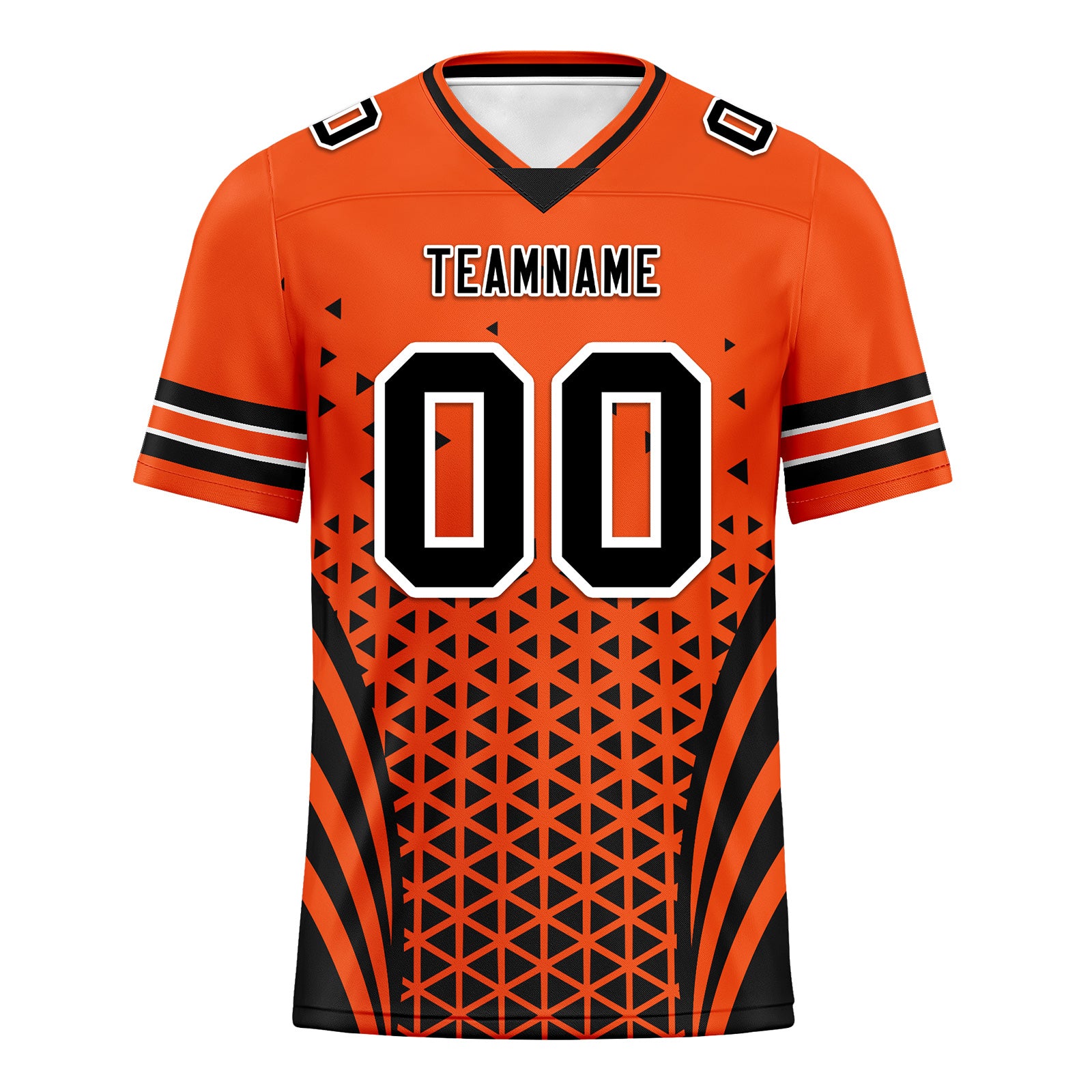 Custom Black Orange Ohio Personalized Authentic Football Jersey FBJ02-D023033-6