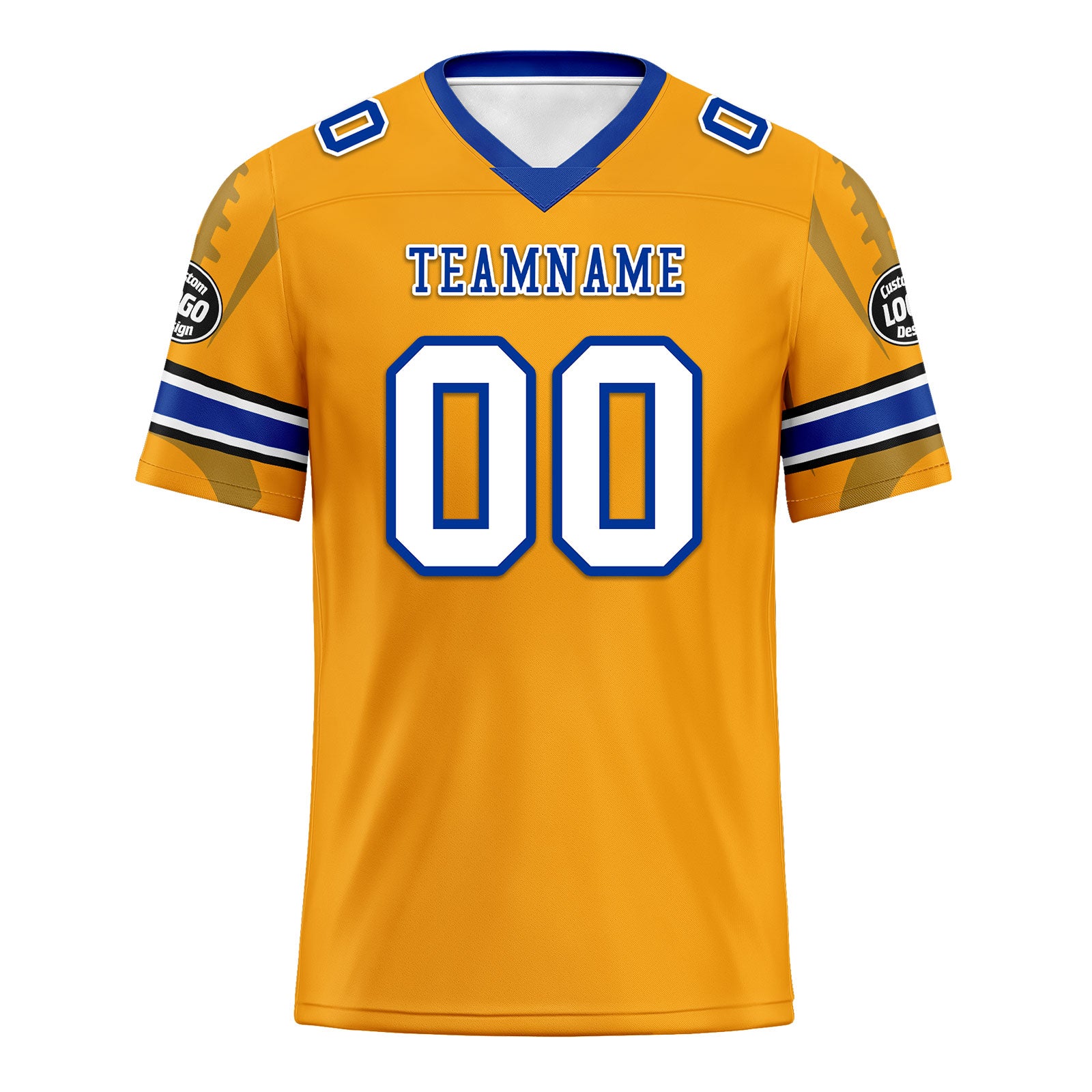 Custom Yellow Los Angeles Football Jersey and Sports Shoes Combo Offer Personalized Combo ZH-D025008-14
