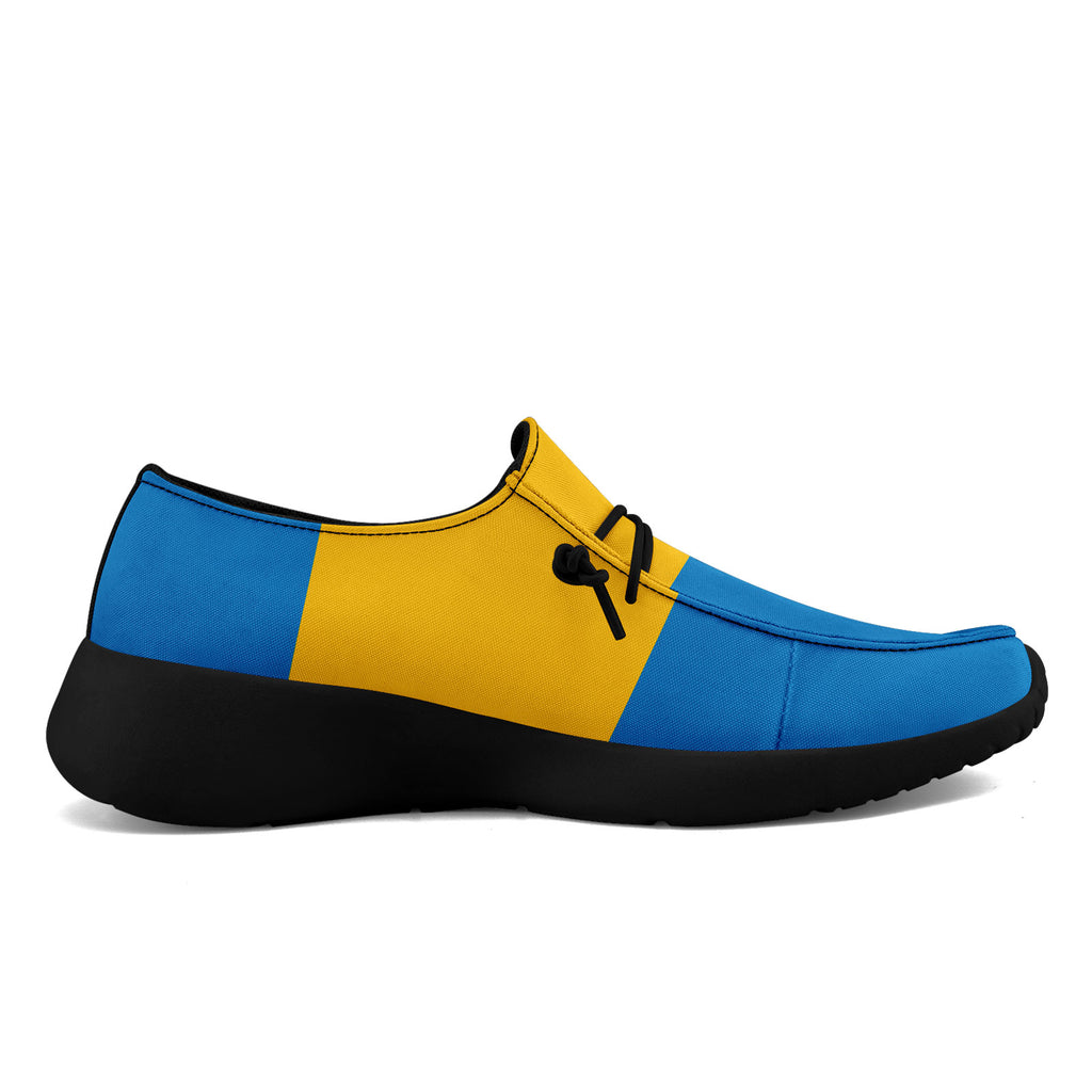 Custom Yellow Blue Los Angeles Jacket and Sports Shoes Combo Offer Personalized Combo ZH-D020294-22