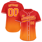 Custom Red Orange Fade Fashion Personalized Authentic Baseball Jersey BSBJ01-D0a70df