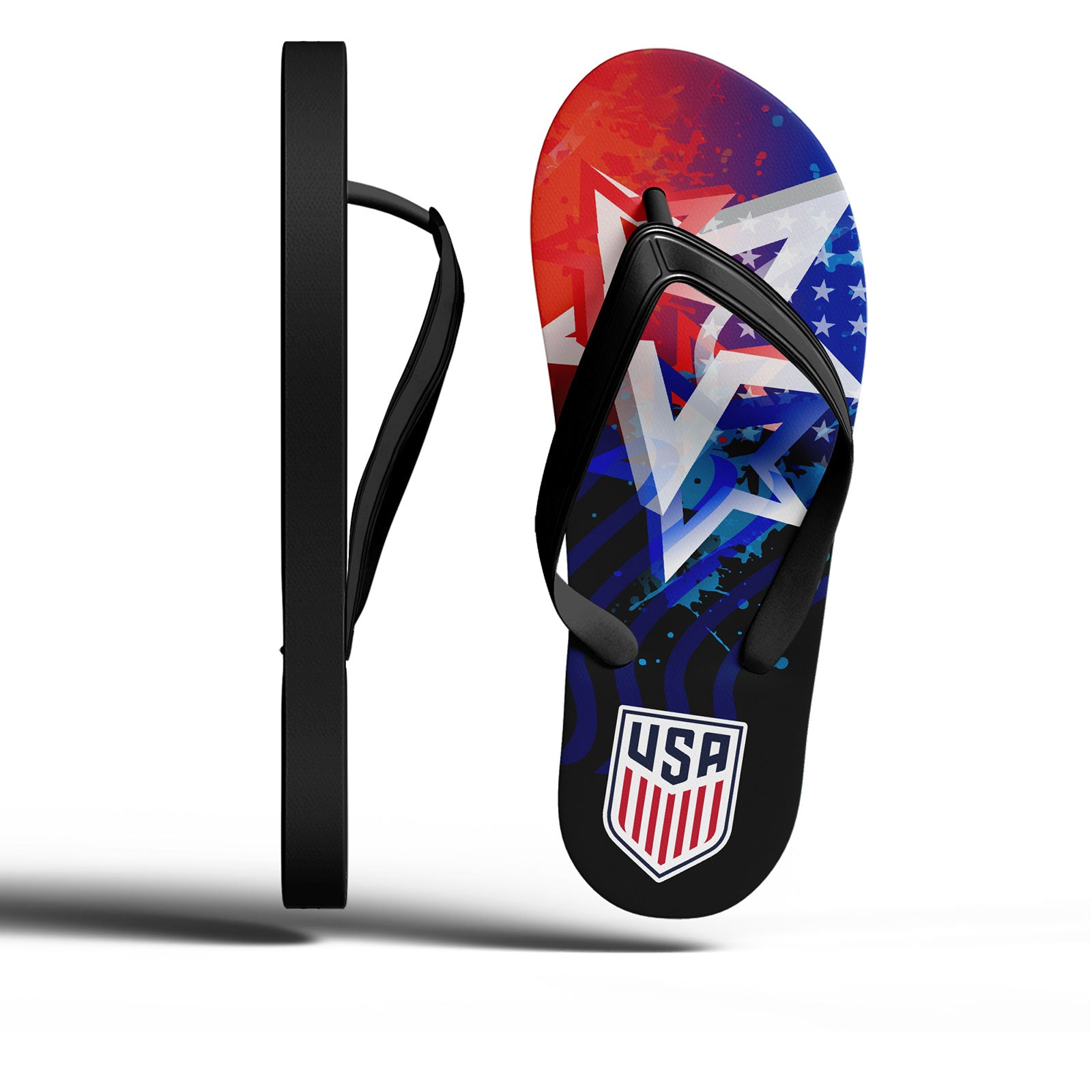 Custom United States 2026 World Cup Sneakers DIY Country Flag Running Shoes Lightweight Sport Shoes Gift for Football Fans Personalized Team Name and Logo FN058-F028041-20