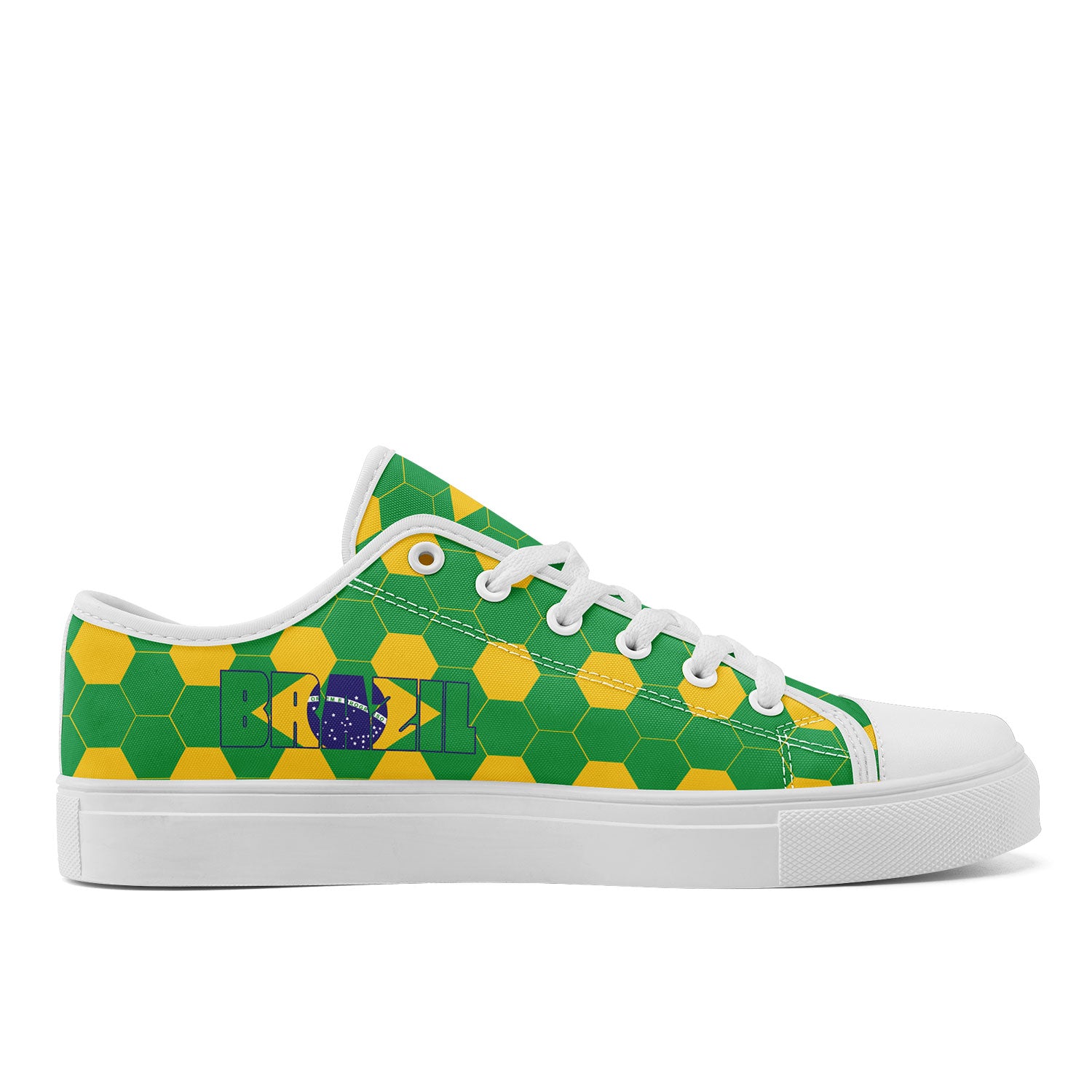 Custom 2026 World Cup Brazil Sneakers DIY Country Flag Running Shoes Lightweight Sport Shoes Gift for Football Fans Personalized Team Name and Logo FN027-F027054-5