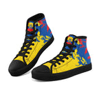 Custom Ecuador 2026 World Cup Sneakers DIY Country Flag Running Shoes Lightweight Sport Shoes Gift for Football Fans Personalized Team Name and Logo FN024-F009099-1