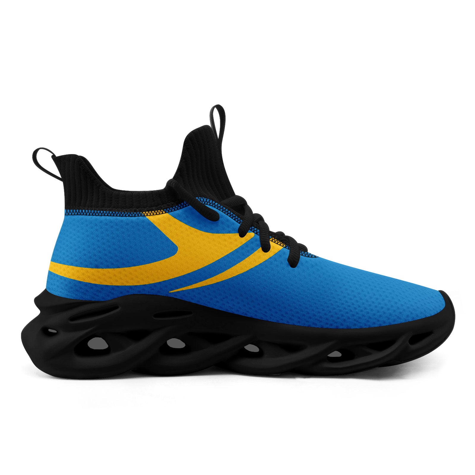 Custom Blue Los Angeles Football Jersey and Sports Shoes Combo Offer Personalized Combo ZH-D025008-24
