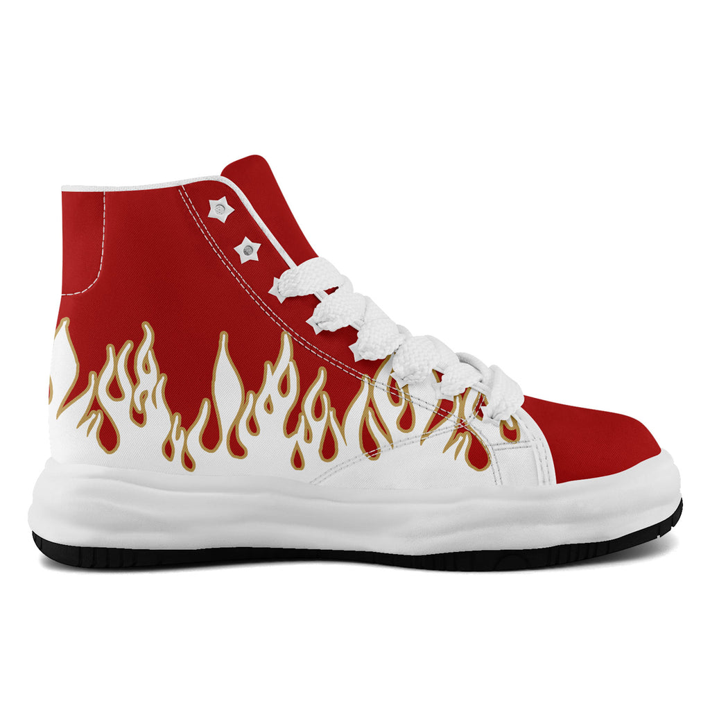 Custom Red White San Francisco Football Jersey and Firesoul Sports Shoes Combo Offer Personalized Combo ZH-D020273-25
