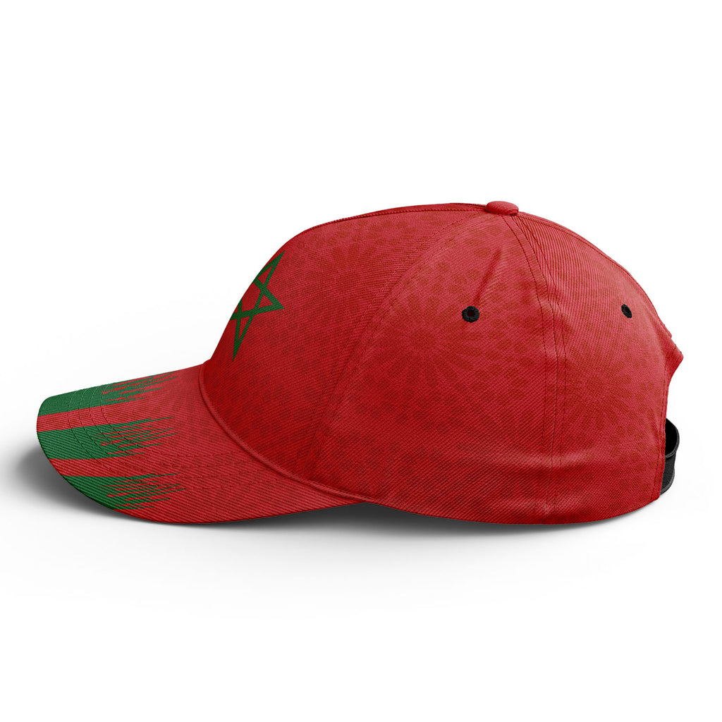 Personalized 2026 Morocco Soccer Fan Hat - Add Your Name & Design Custom 2026 Football Tournament Hat YW061-F009128-2
