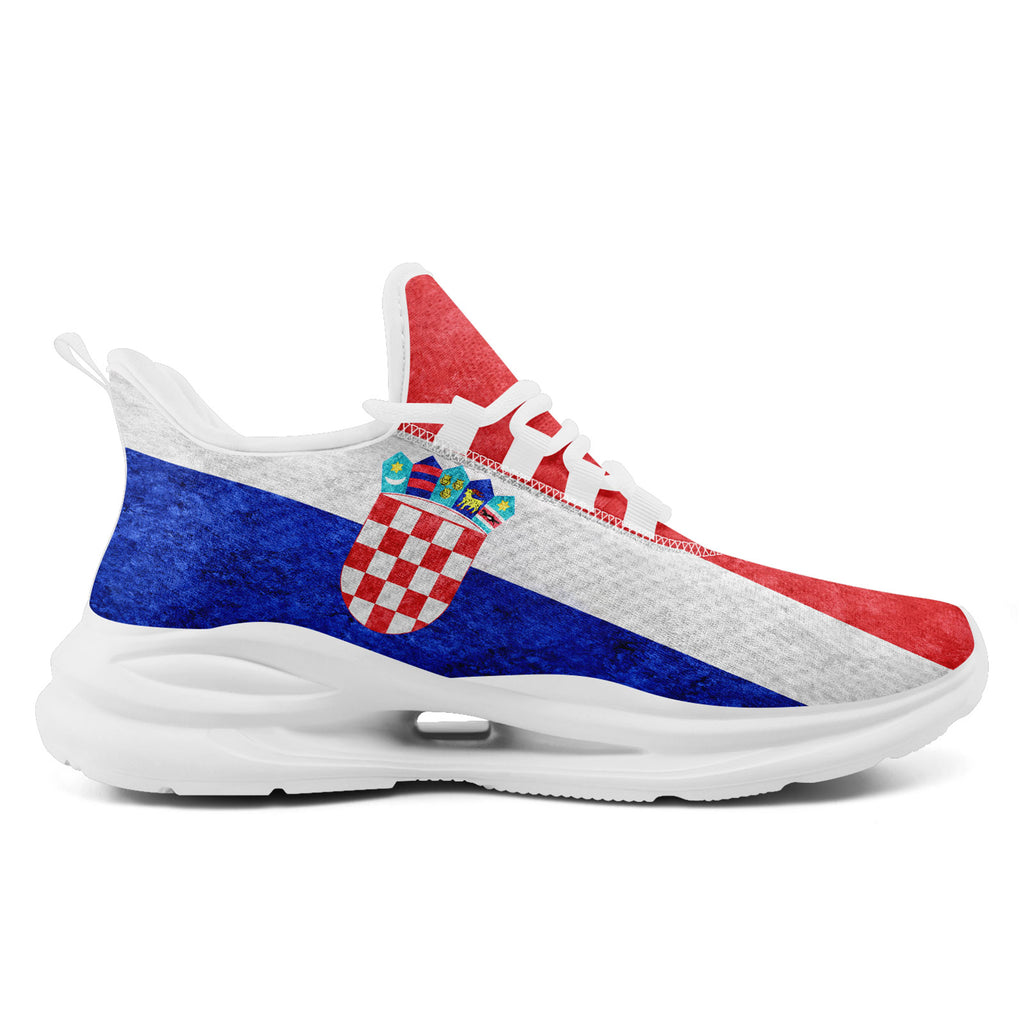 Custom Croatia 2026 World Cup Sneakers DIY Country Flag Running Shoes Lightweight Sport Shoes Gift for Football Fans Personalized Team Name and Logo FN079-F009105-3
