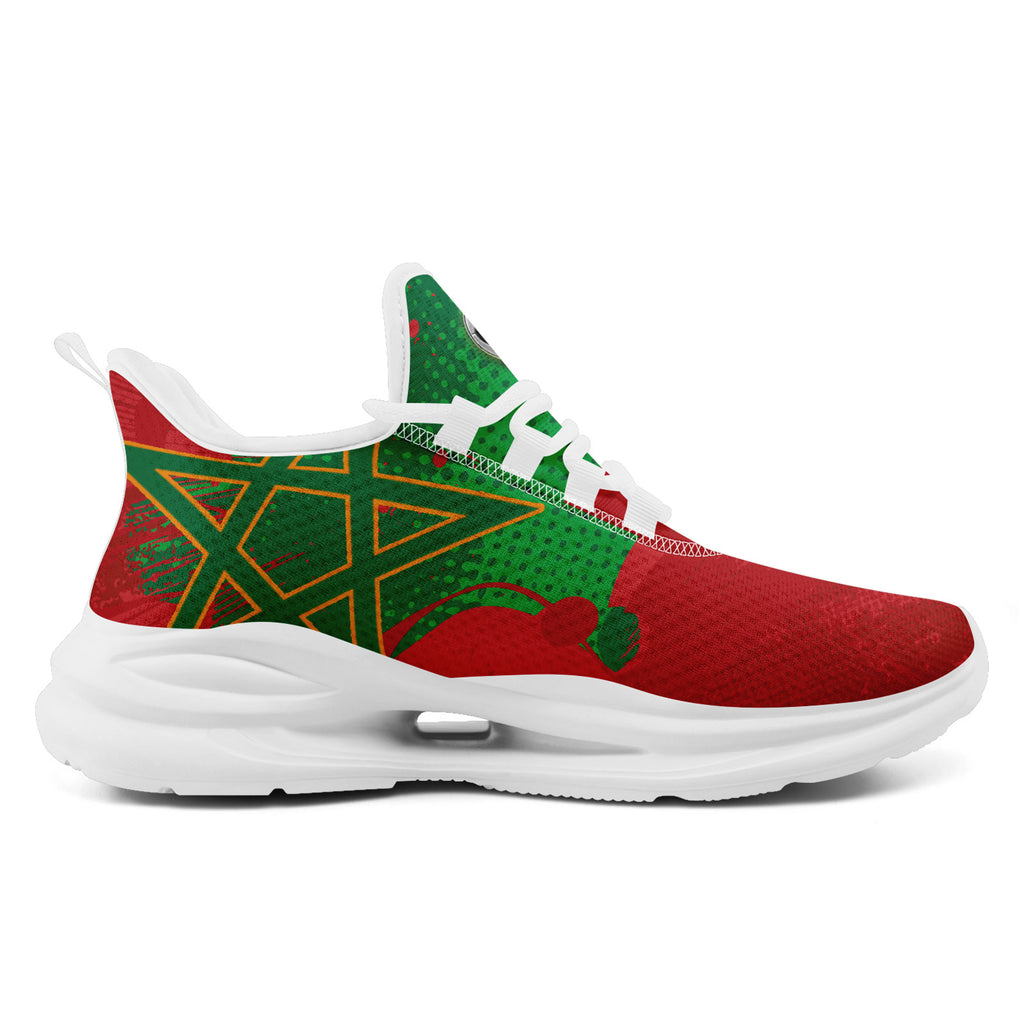 Custom Morocco 2026 World Cup Sneakers DIY Country Flag Running Shoes Lightweight Sport Shoes Gift for Football Fans Personalized Team Name and Logo FN079-F009083-4