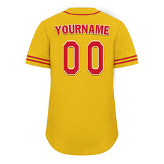 Custom Yellow Classic Style Red Personalized Authentic Baseball Jersey UN002-bd0b00d8-8