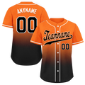 Custom Orange Black Fade Fashion Personalized Authentic Baseball Jersey BSBJ01-D0a70c7