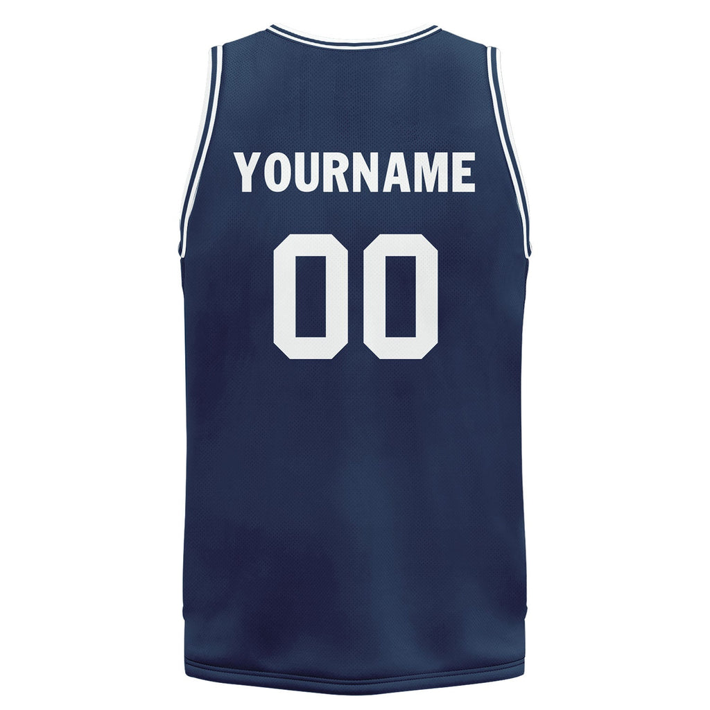 Custom Blue Classic Style Sports Uniform Basketball Jersey BBJ01-D020105-9