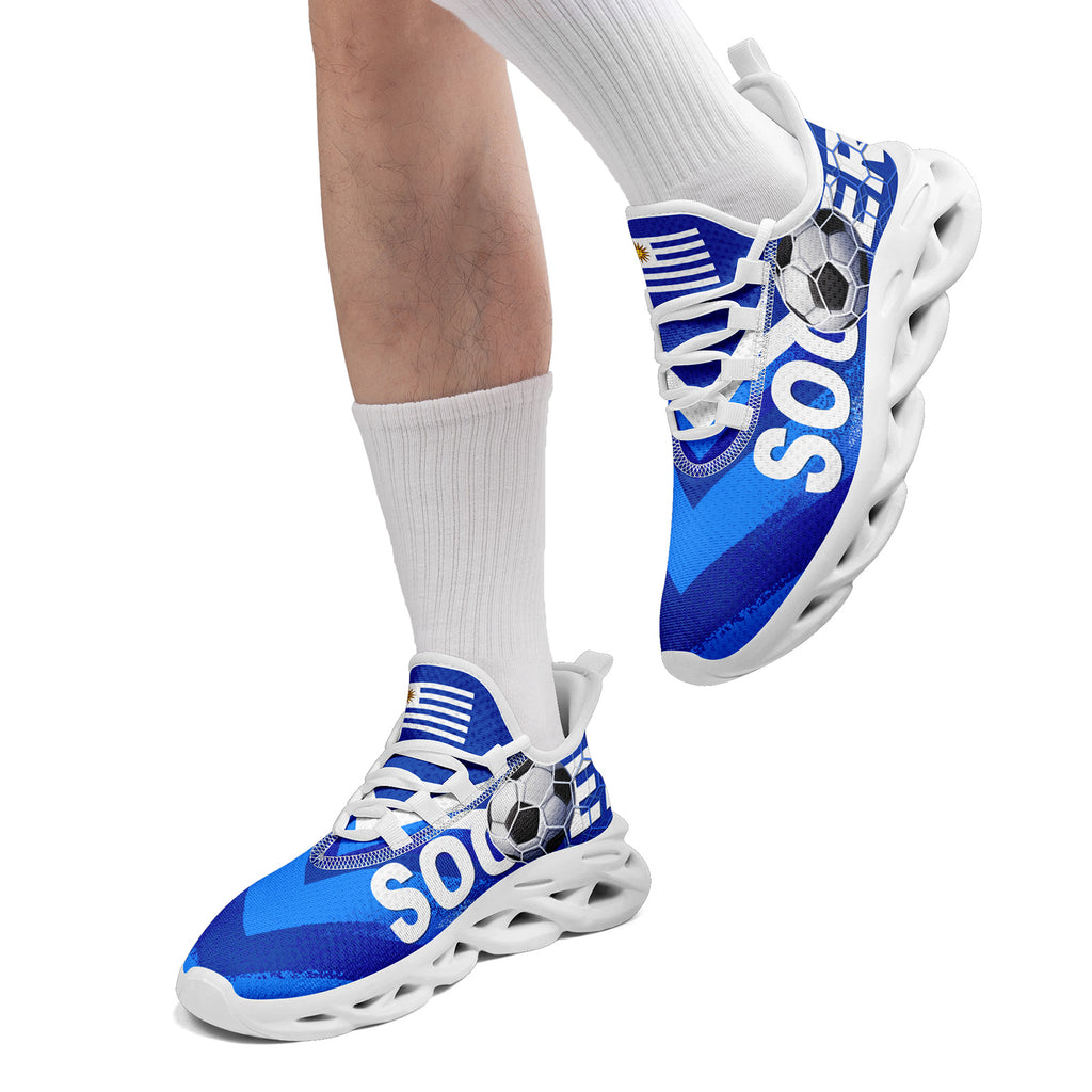 Custom Uruguay 2026 World Cup Sneakers DIY Country Flag Running Shoes Lightweight Sport Shoes Gift for Football Fans Personalized Team Name and Logo FN003-F009072-5