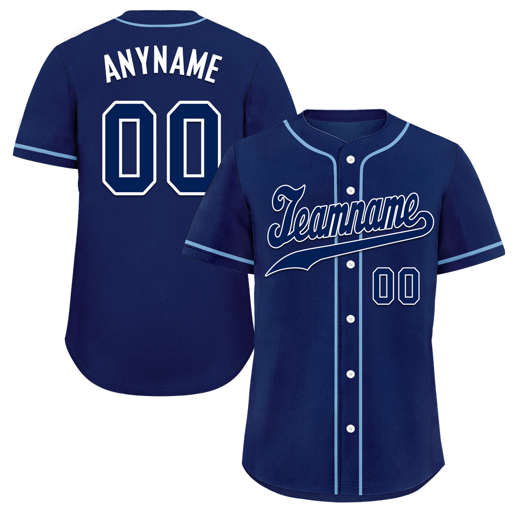 Custom Blue Classic Style Blue Personalized Authentic Baseball Jersey BSBJ01-bd0fa0c