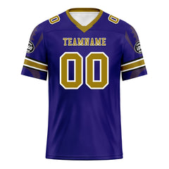 Custom Purple Baltimore Personalized Authentic Football Jersey FBJ02-D025033-4