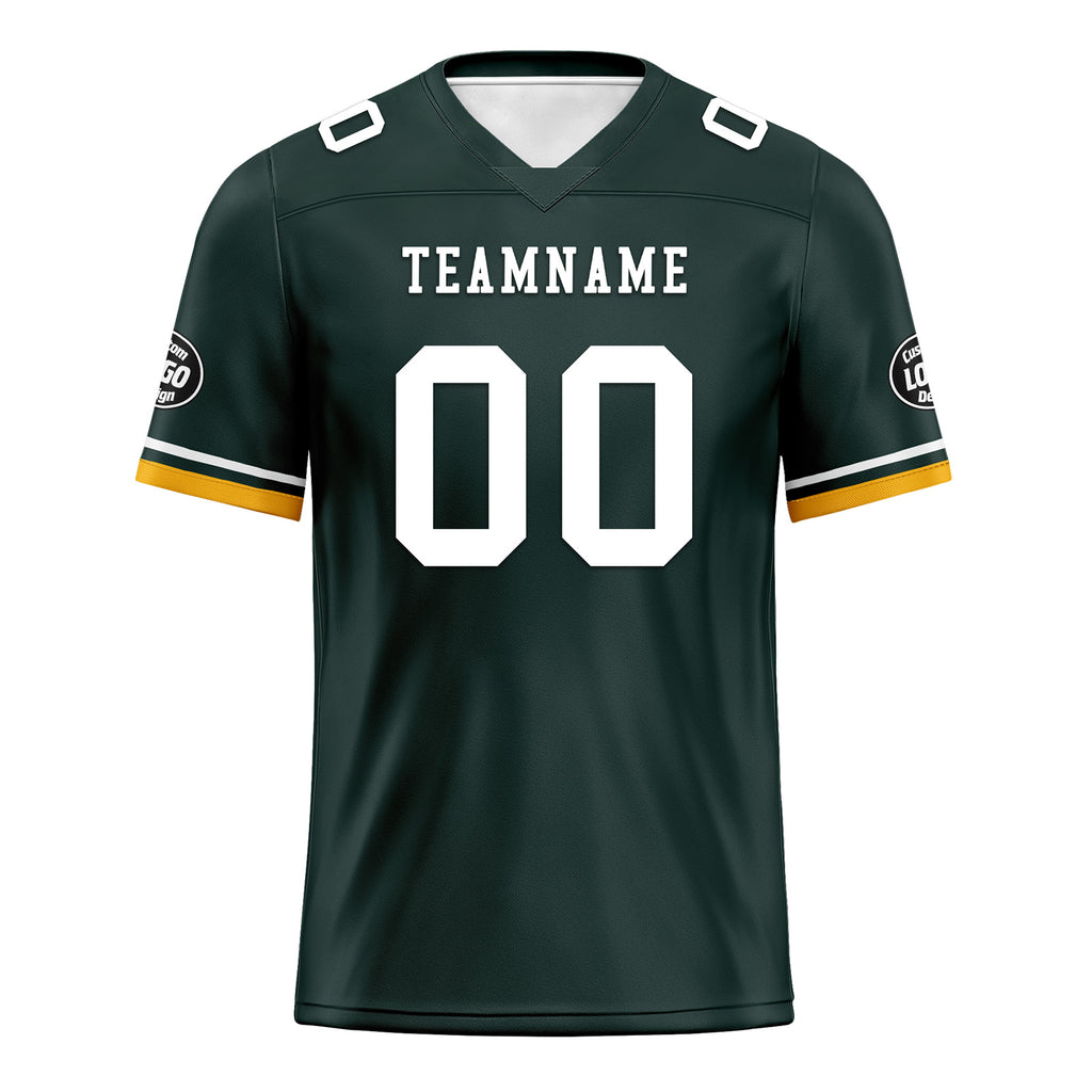 Custom Green Green Bay Personalized Authentic Football Jersey FBJ02-D020263-13