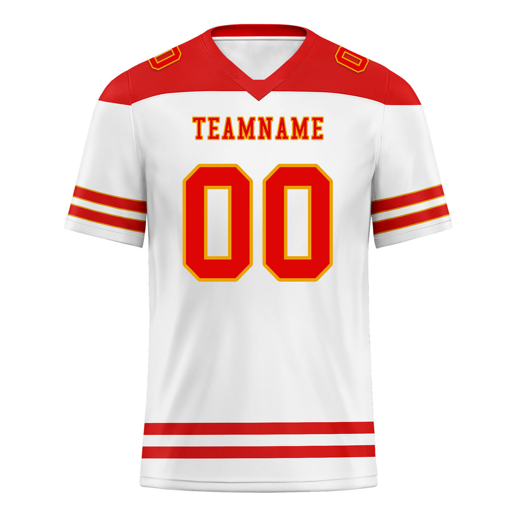 Custom Kansas City Personalized Authentic Football Jersey FBJ02-E0607-16