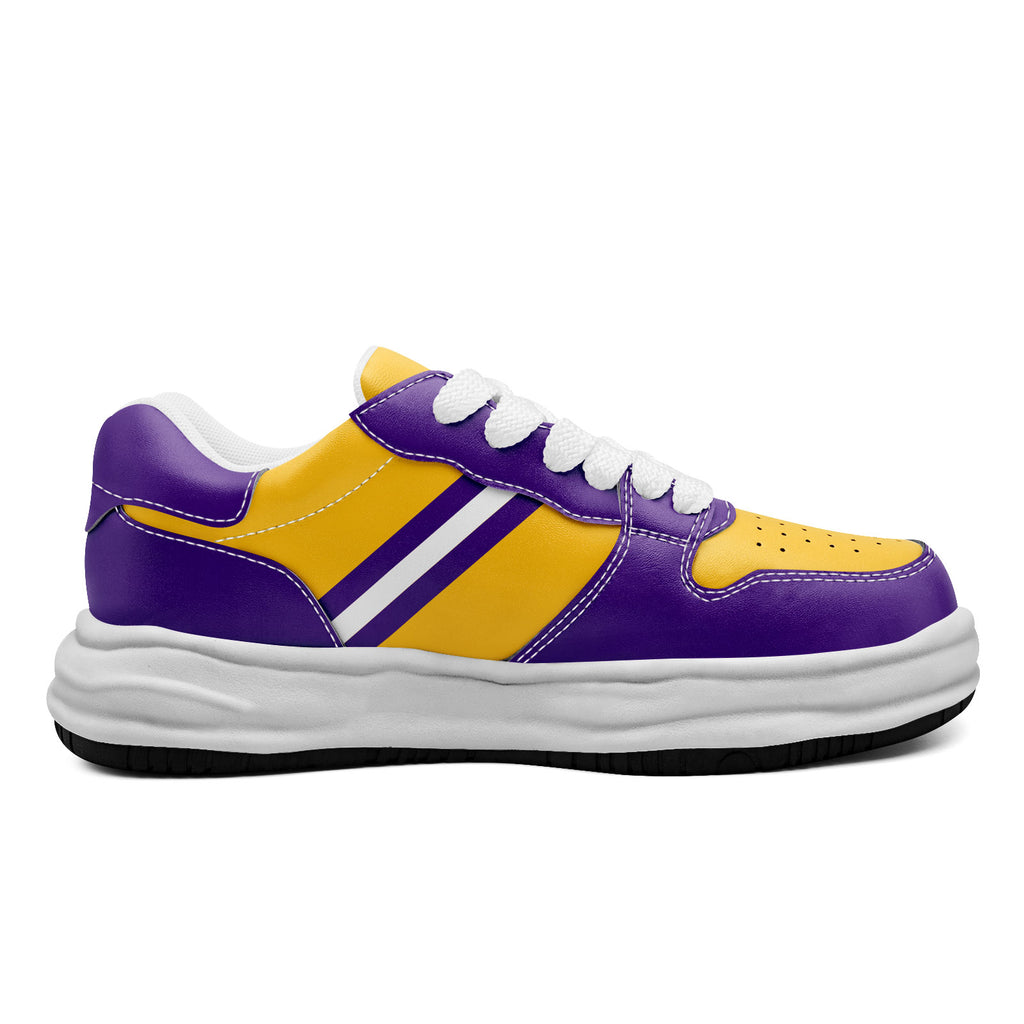 Custom Purple Yellow Minnesota Shoes Personalized Sneaker FN032-D020389-17