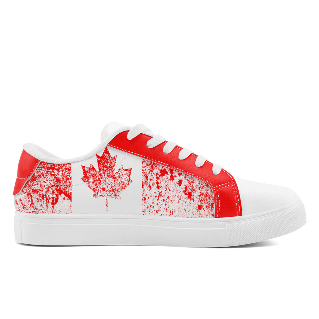 Custom Canada 2026 World Cup Sneakers DIY Country Flag Running Shoes Lightweight Sport Shoes Gift for Football Fans Personalized Team Name and Logo FN023-F020031-1