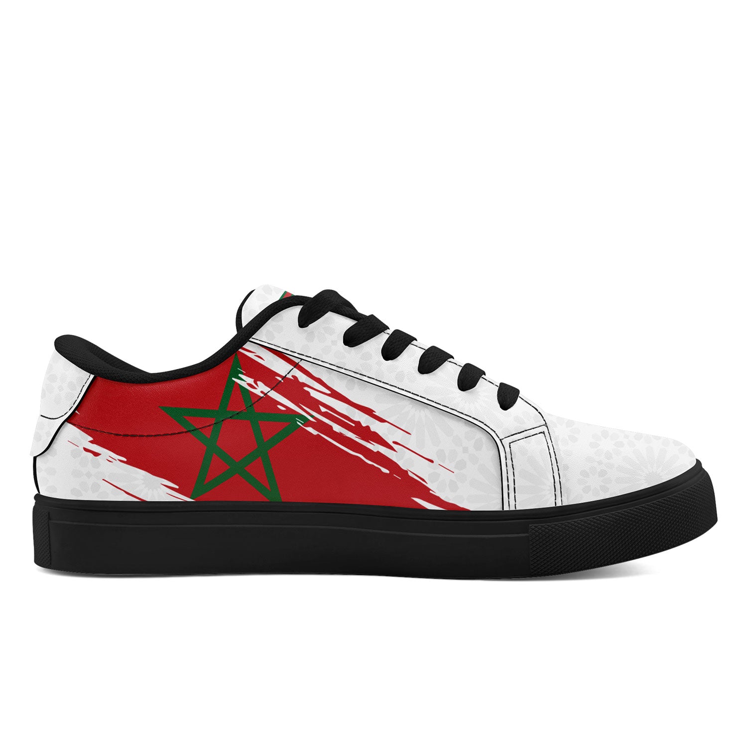 Custom Morocco 2026 World Cup Sneakers DIY Country Flag Running Shoes Lightweight Sport Shoes Gift for Football Fans Personalized Team Name and Logo FN023-F009097-5
