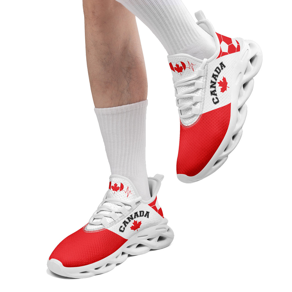 Custom 2026 World Cup Canada Sneakers DIY Country Flag Running Shoes Lightweight Sport Shoes Gift for Football Fans Personalized Team Name and Logo FN003-F023060-3