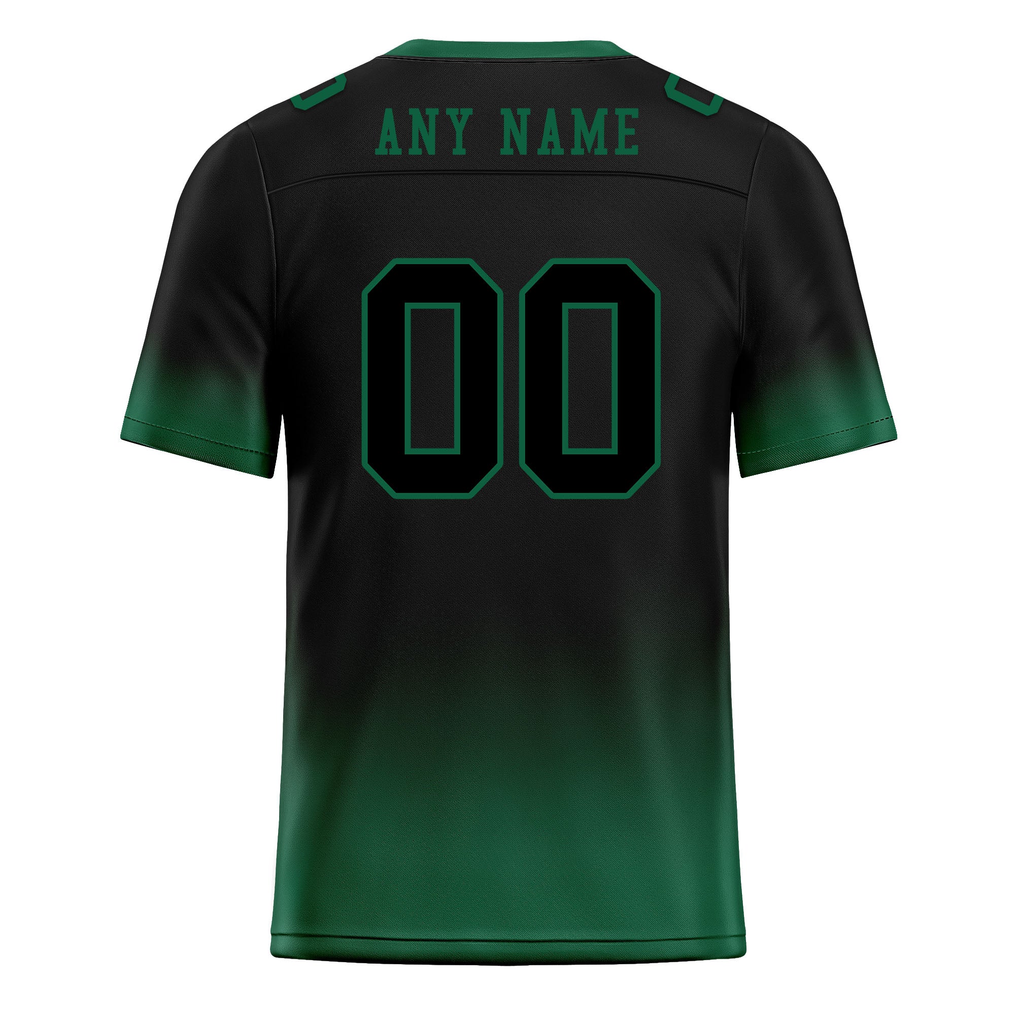 Custom Dark Geen Fade Fashion Personalized Authentic Football Jersey FBJ02-D06086