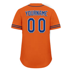 Custom Orange Classic Style Blue Personalized Authentic Baseball Jersey UN002-bd0b00d8-a